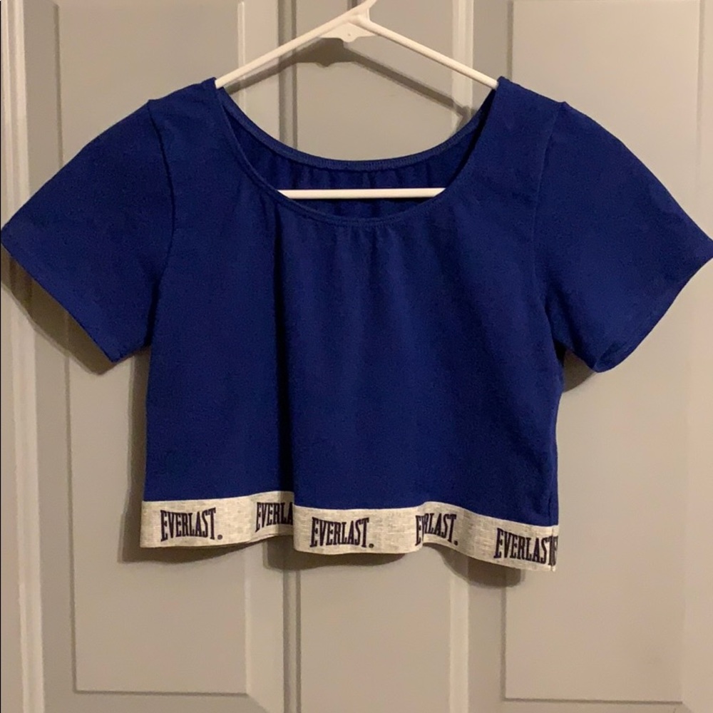 EVERLAST blue gym cropped shirt
